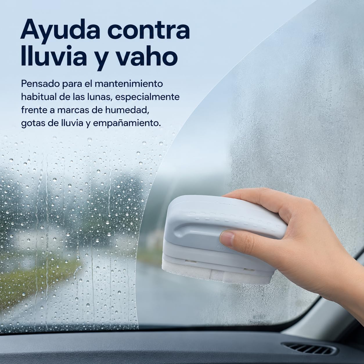 Limpiador de lunas 100 ml, esponja mágica para coche, pack de 12