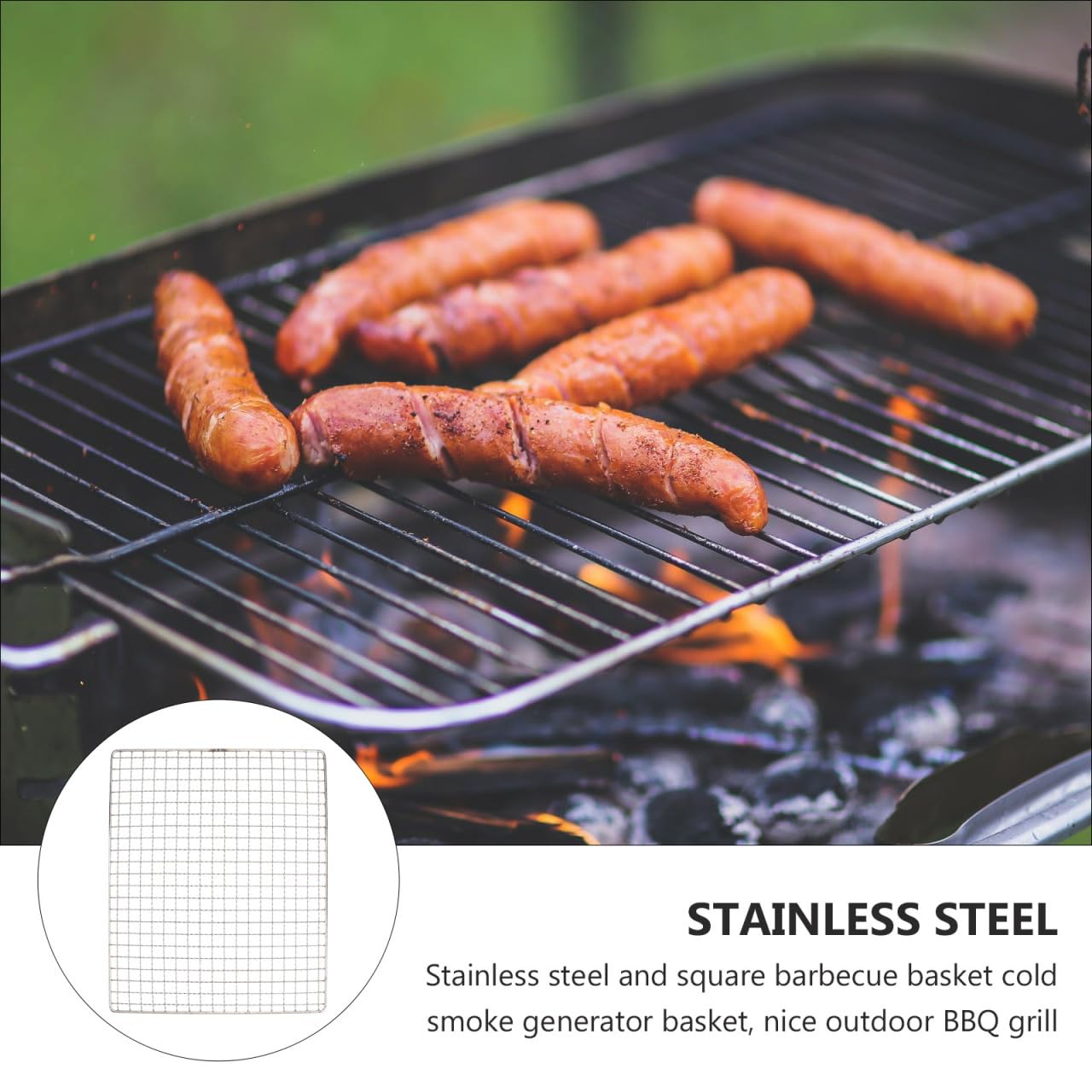 Griglia Per Barbecue In Ferro | Multiuso Per Cucina All'Aperto | Picnic E Campeggio | Antiaderente