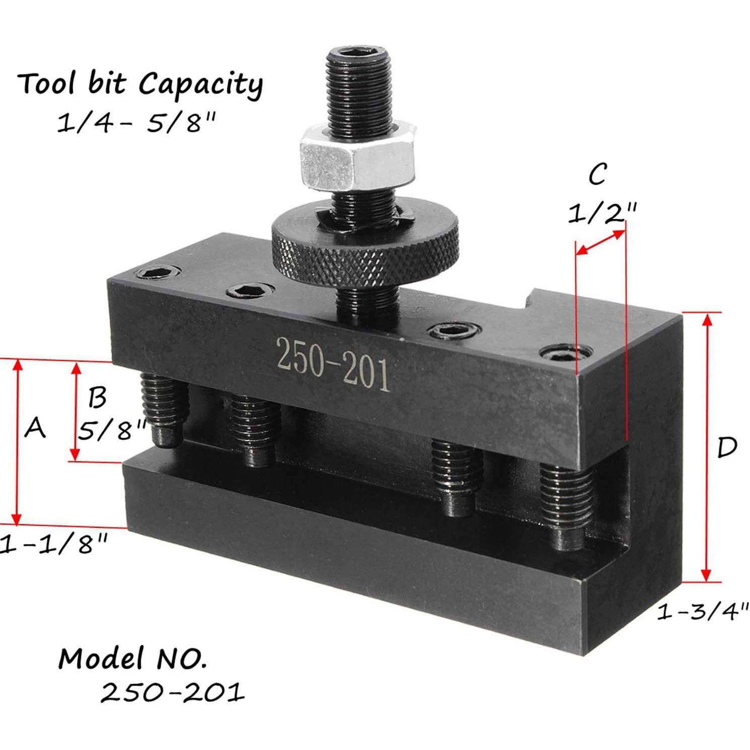 Portaherramientas para torno CNC de cambio rápido 2 piezas portaherramientas para torneado para torno herramientas-250-201 y 250-202