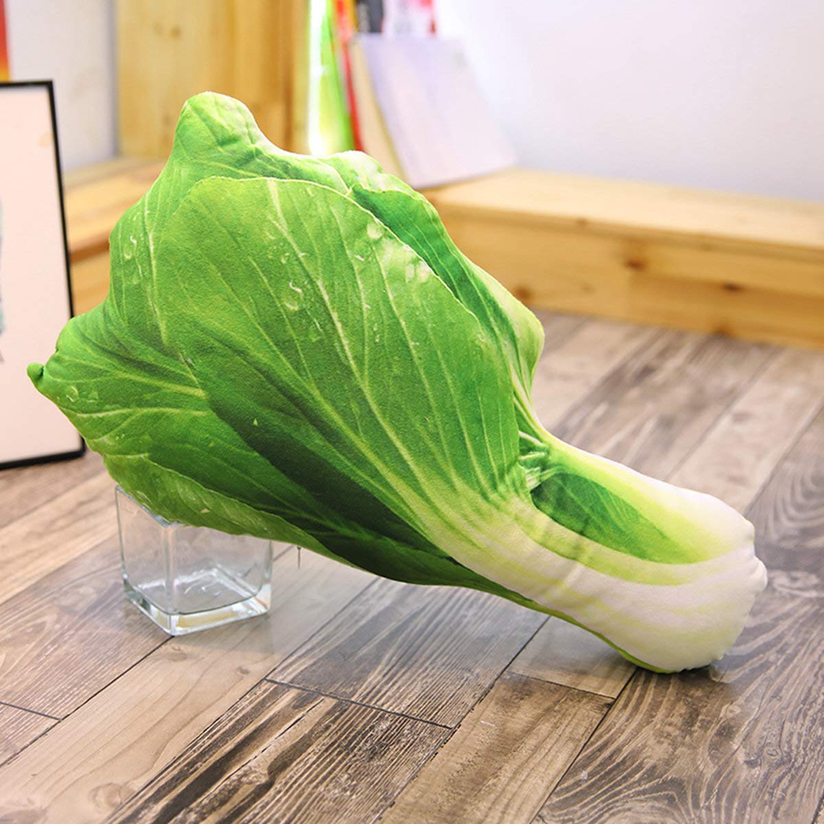 FIASHCN Creative Simulation Vegetables Sofa Pillow Stuffed Potato Broccoli Onion Plush Toys Room Decor Pillow Kids Funny Gift 50-60cm Chinese Cabbage