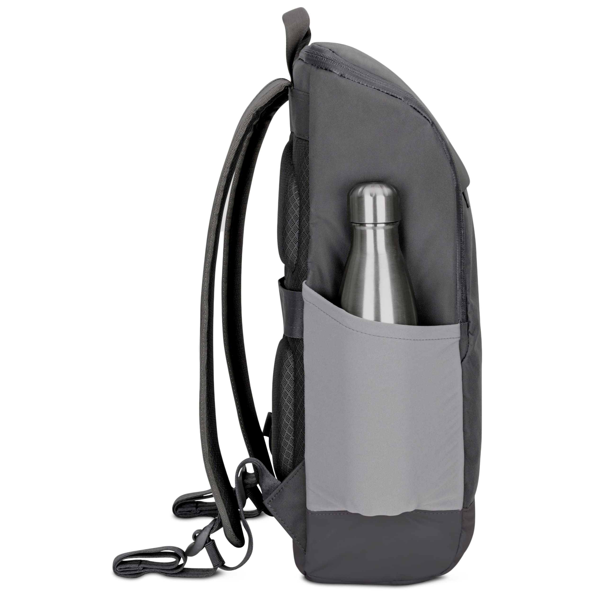 Johnny Urban Sac à Dos Femme et Homme Grigio - Jasper - Backpack pour l'École, l'Université - Compartiment Ordinateur Portable 15,6 Pouces - Hydrofuge