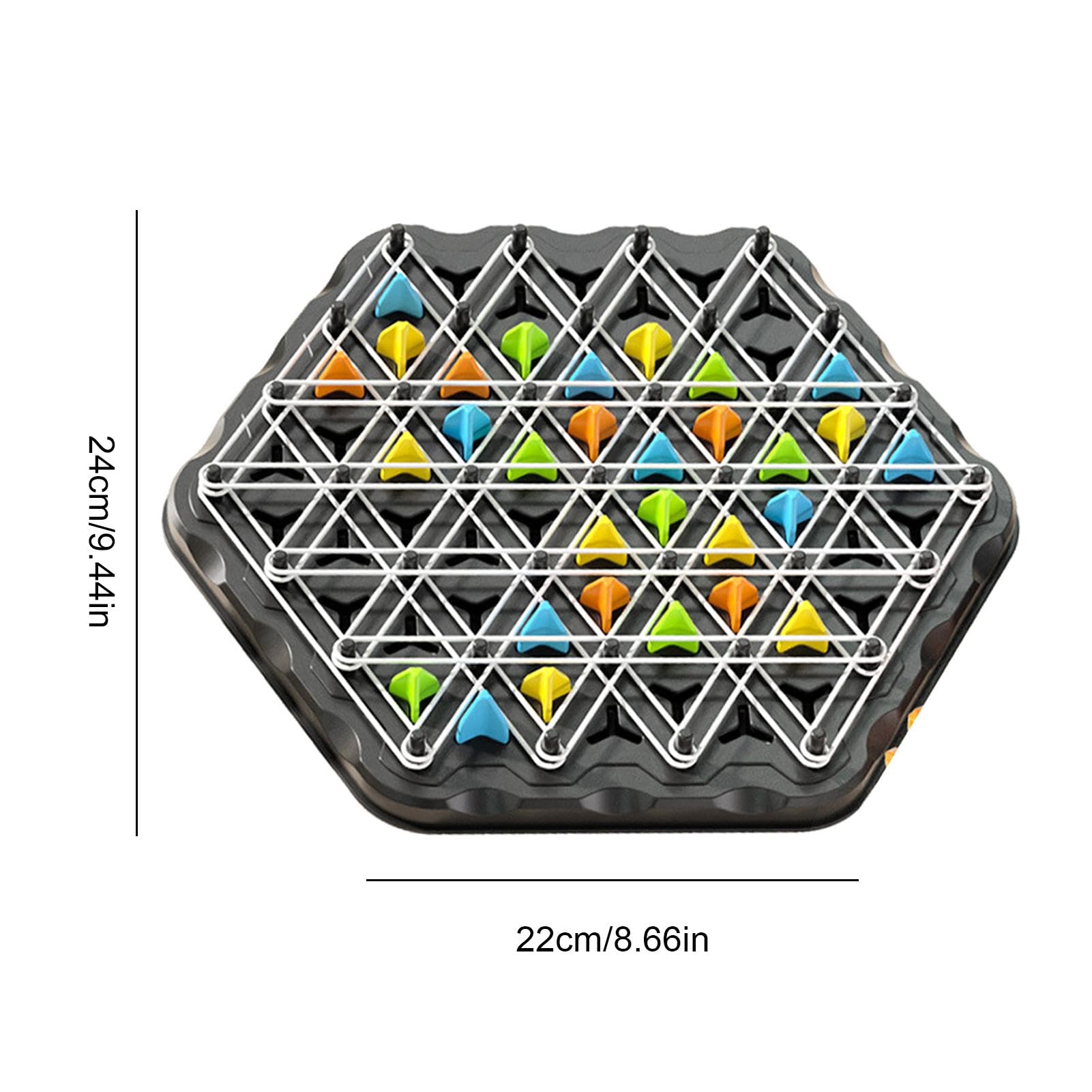 Chain Triangle Chess Game, Exercise Thinking Toys, Triangle Chess Game Puzzle, Interactive Chain Lines Challenge, Family Interactive Exercise Thinking Toy, Problem Solving and Imagination Creativity