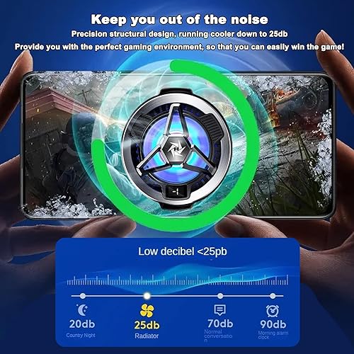 Miniatura 3 de Almohadilla de refrigeración para teléfono, enfriador magnético para teléfono celular con chip de enfriamiento semiconductor, ventilador USB