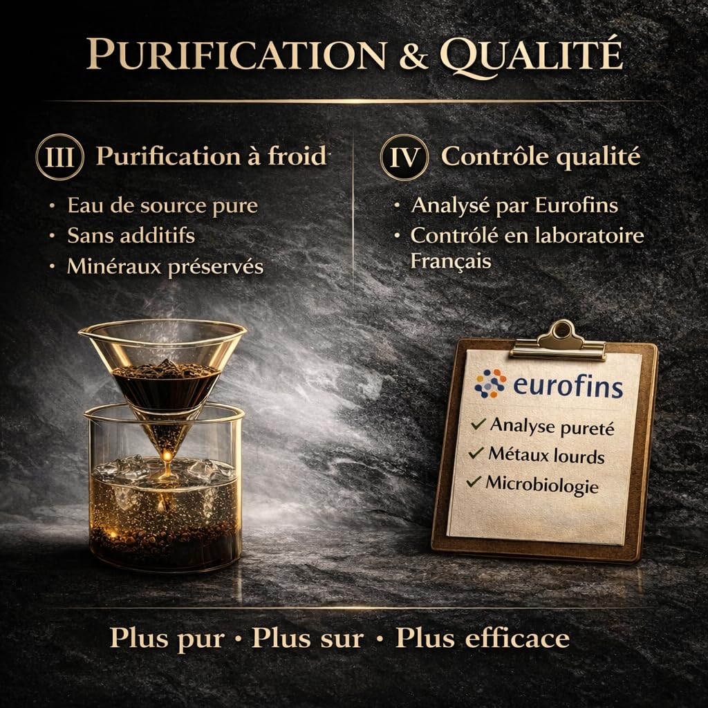 Shilajit Résine Premium 50g – 100% Naturel Sans Additifs – Purifié Authentique Himalaya – 70% Acide Fulvique Qualité Testée en Laboratoire UE – Secret Des Sommets Ayurvédique