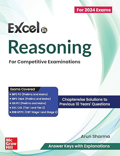Reasoning for RRB NTPC, SSC CGL, IBPS PO &amp; Clerk and SBI PO Exams 2024-25 | 10 Yrs Chapterwise Solved Previous Papers Tier I &amp; II | 2000+ MCQs Verbal &amp; Non-verbal | All-in-one Solutions for Govt Exams