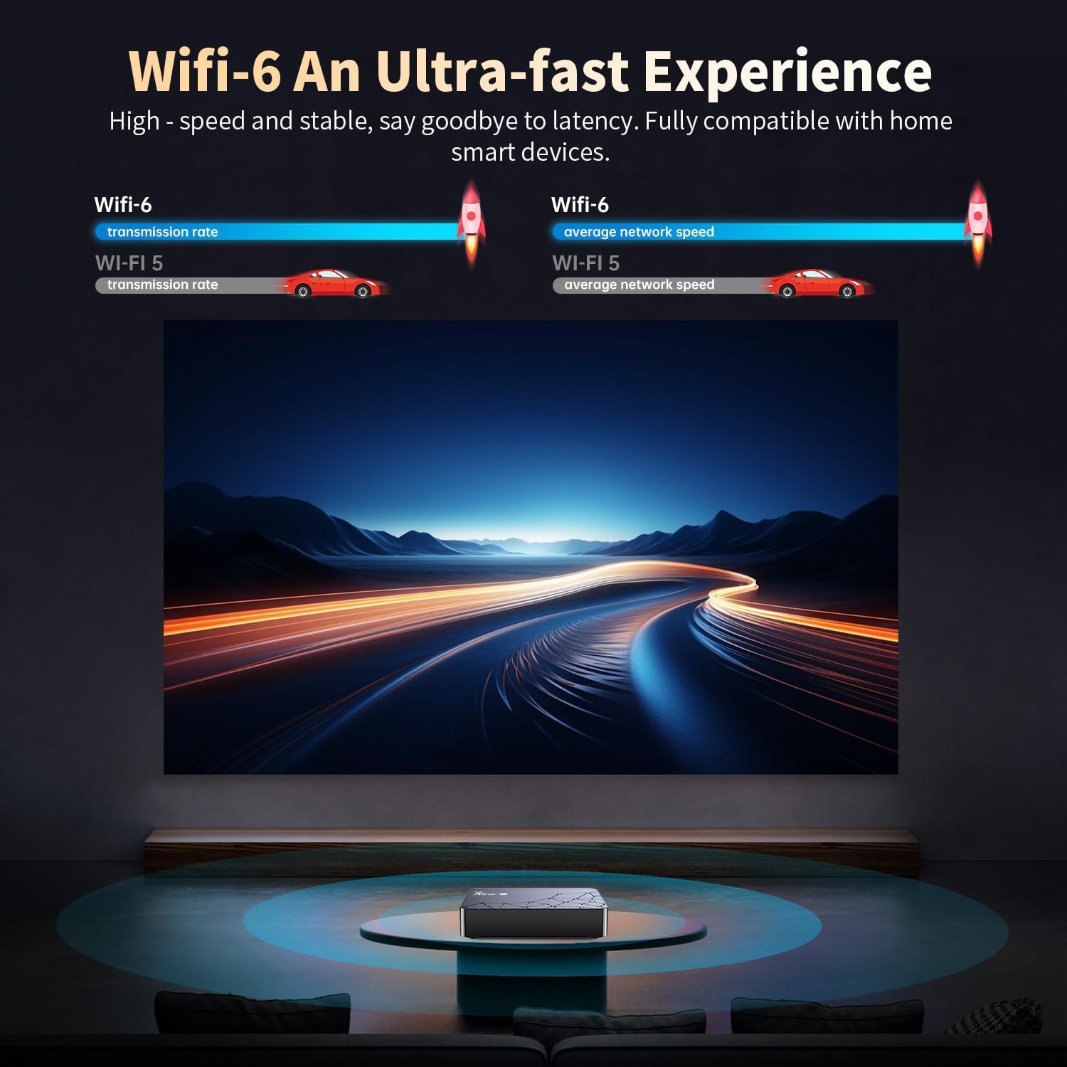 X88 Mini boitier IPTV Android TV Box, Android 14, Voice Assistant, 2GB/16GB TV Box 4K HDR10 RK3518 Quad-Core,100M Ethernet WiFi 6/Bluetooth 5.2 X96, Smarters Pro