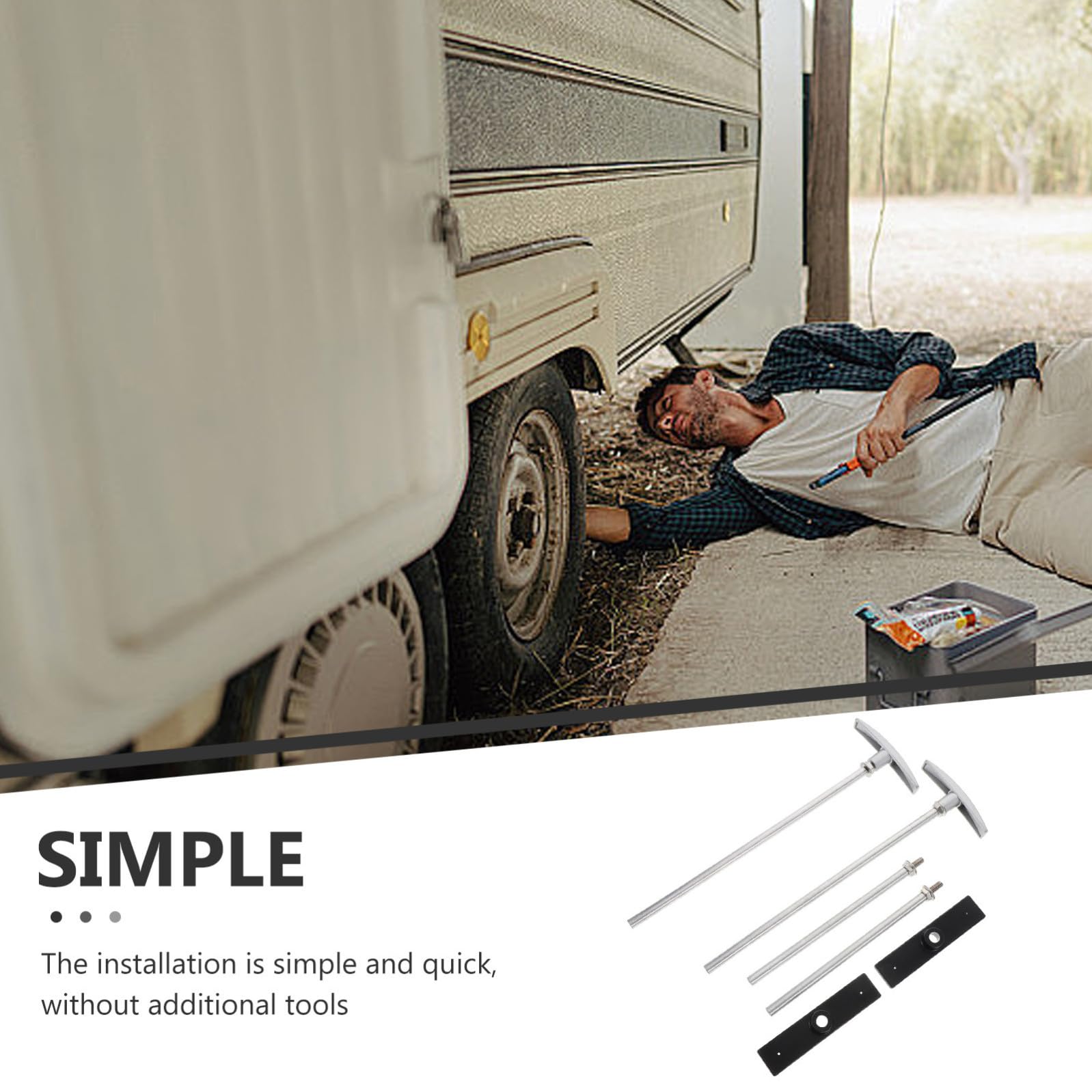 SHINEOFI Kit di Estensione Maniglia Valvola di Scarico per Camper, Lunghezza 6 e 9 Pollici, Plastico e Alluminio, Facile Installazione e Utilizzo Intuitivo