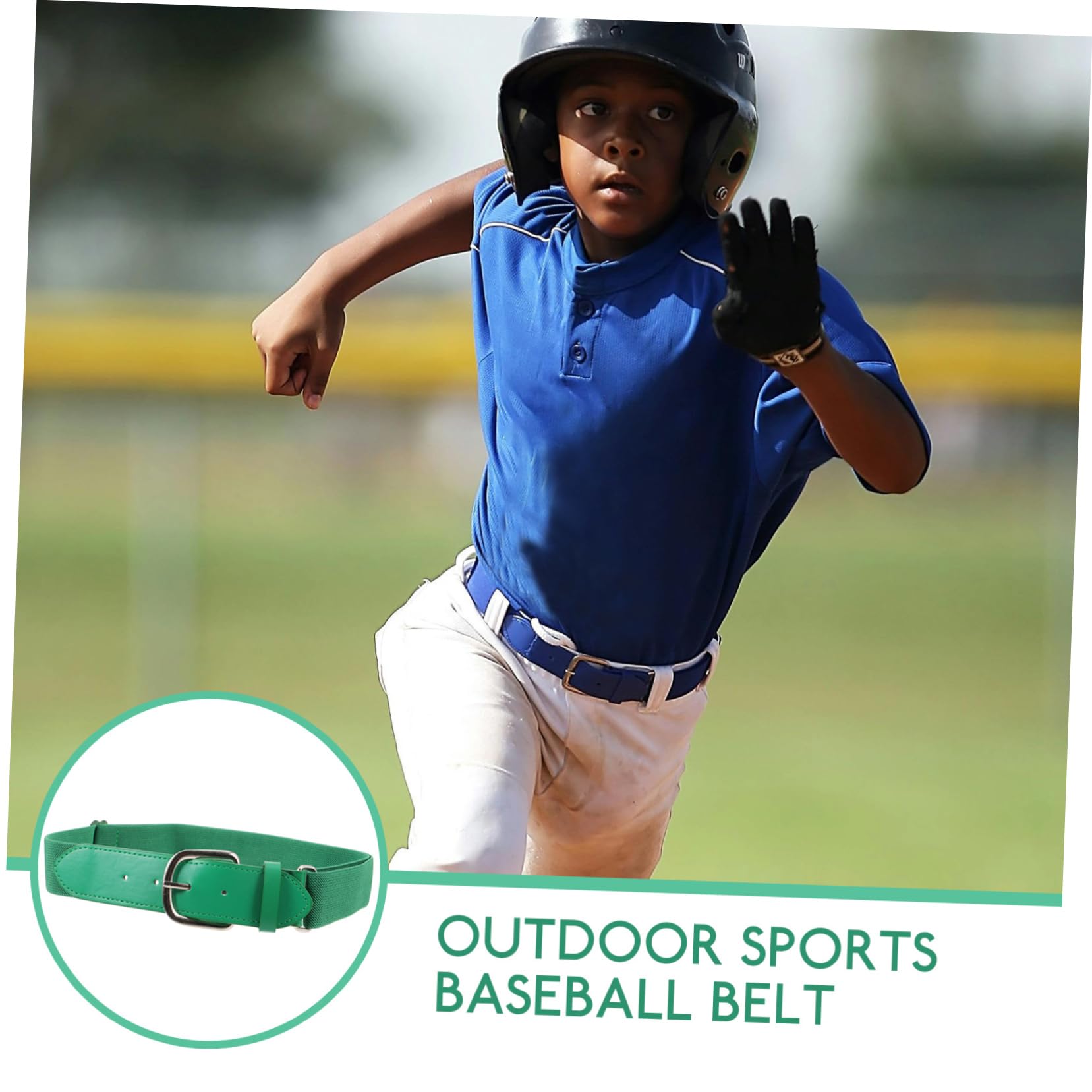 BESTonZON 4 Stück Verstellbarer Sportgürtel für Männer Elastischer Baseball und Softball Taillengürtel für Outdoor Aktivitäten und Passform für Verschiedene Taillengrößen