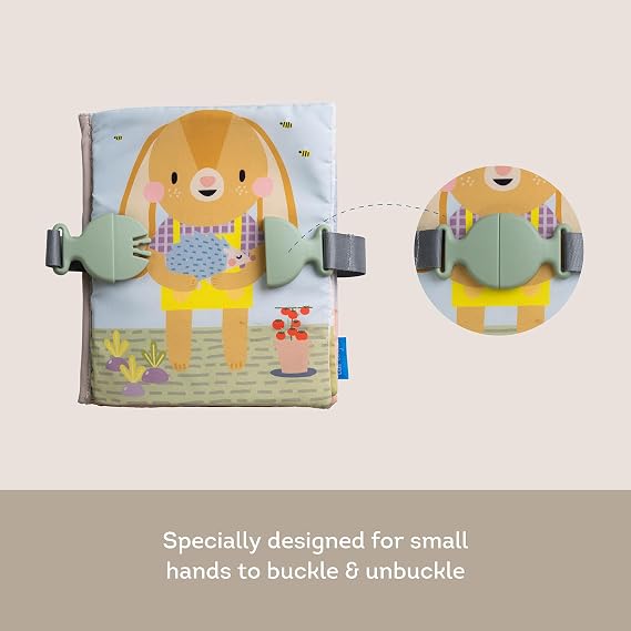 Taf Toys Busy Book for Toddlers 1-3 - Montessori Toys for 1 2 Year Old Boy Girl Birthday Gifts - Busy Book with Zippers, Buckles, Laces - Educational Learning Travel Toy Activity Books