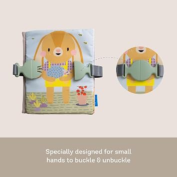 Taf Toys Busy Book for Toddlers 1-3 - Montessori Toys for 1 2 Year Old Boy Girl Birthday Gifts - Busy Book with Zippers, Buckles, Laces - Educational Learning Travel Toy Activity Books