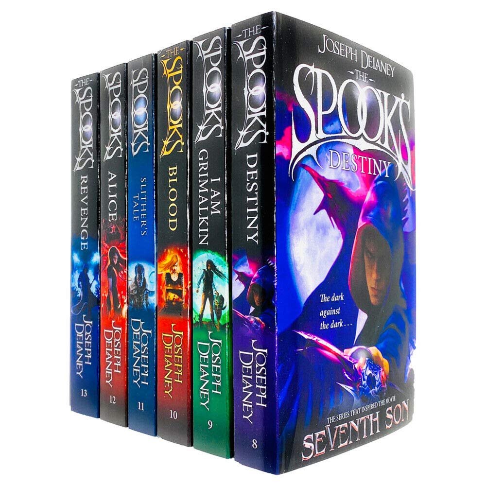 The Spooks Books 8 - 13 Wardstone Chronicles Collection Set by Joseph Delaney (Destiny, I Am Grimalkin, Blood, Slither's Tale, Alice & Revenge)