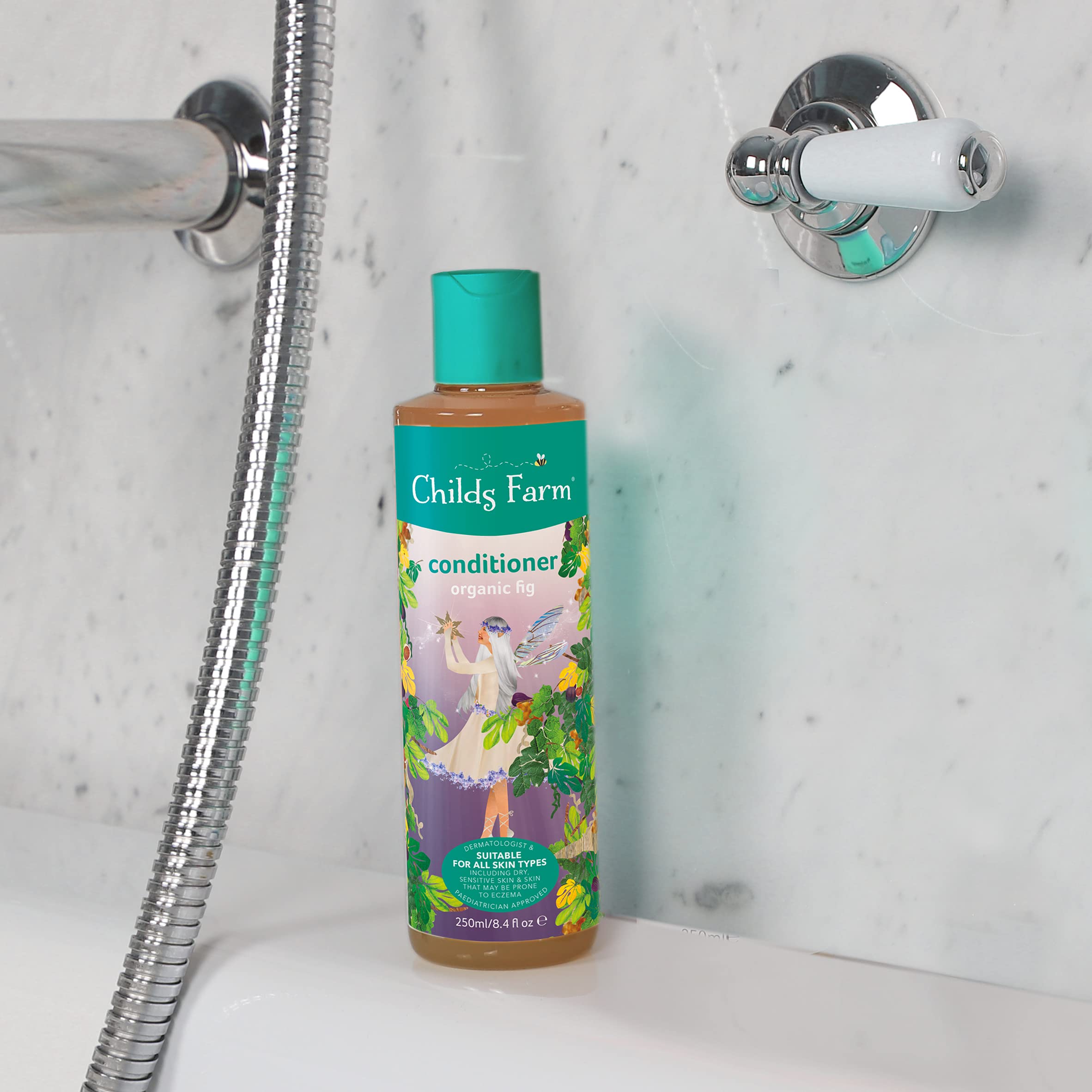 Childs Farm Après-shampoing pour enfants | Figue bio | Cheveux fins | Soigne et nourrit | Convient aux peaux et cuir chevelu sèches, sensibles et sujettes à l'eczéma | Lot de 6 x 250 ml