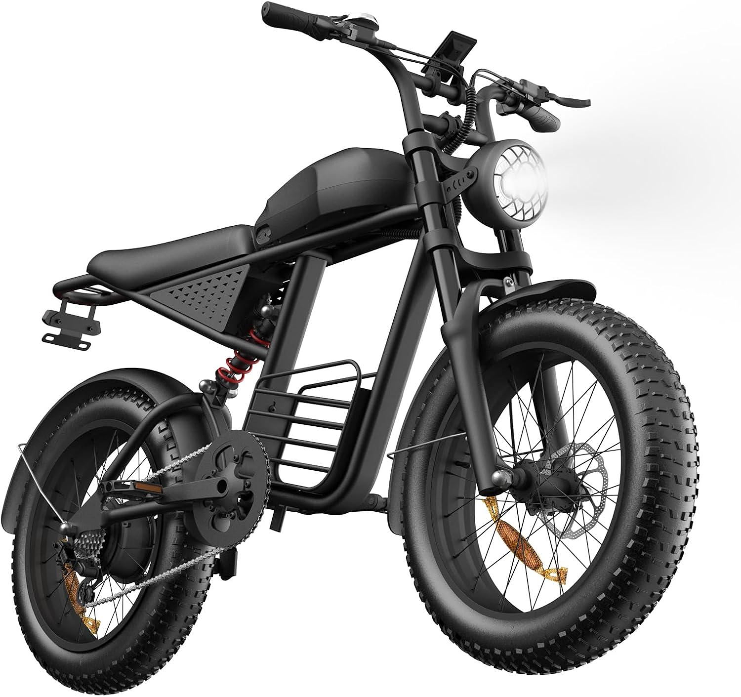 Electric Bike for Adults - 1000W/1500W/3000W Peak, Up to 37MPH & 100 Mile Range, 20x4.0 Fat Tire E-Bike with Removable Battery, 7-Speed, for Off-Road, Sand, Mountain, and City Commuting