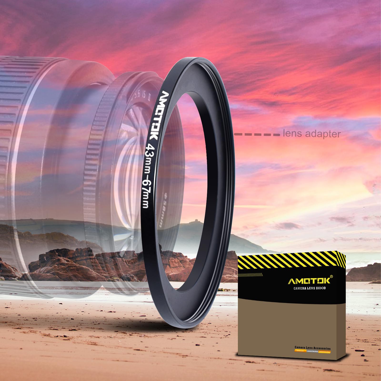 72mm Lens to 52mm Camera Lens Adapter,72mm to 52mm Filter Step-Down Ring Adapter Ring,Compatible All 52mm Filter Accessory — view 27