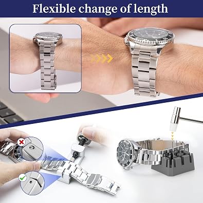 Watch Replacement Tool Kit Professional Tool Set, 149PCS Watch Link/Strap/Band/Battery/Pin Replace Kit, Watch Fixing/Adjustment Tool Kit with Carrying Bags
