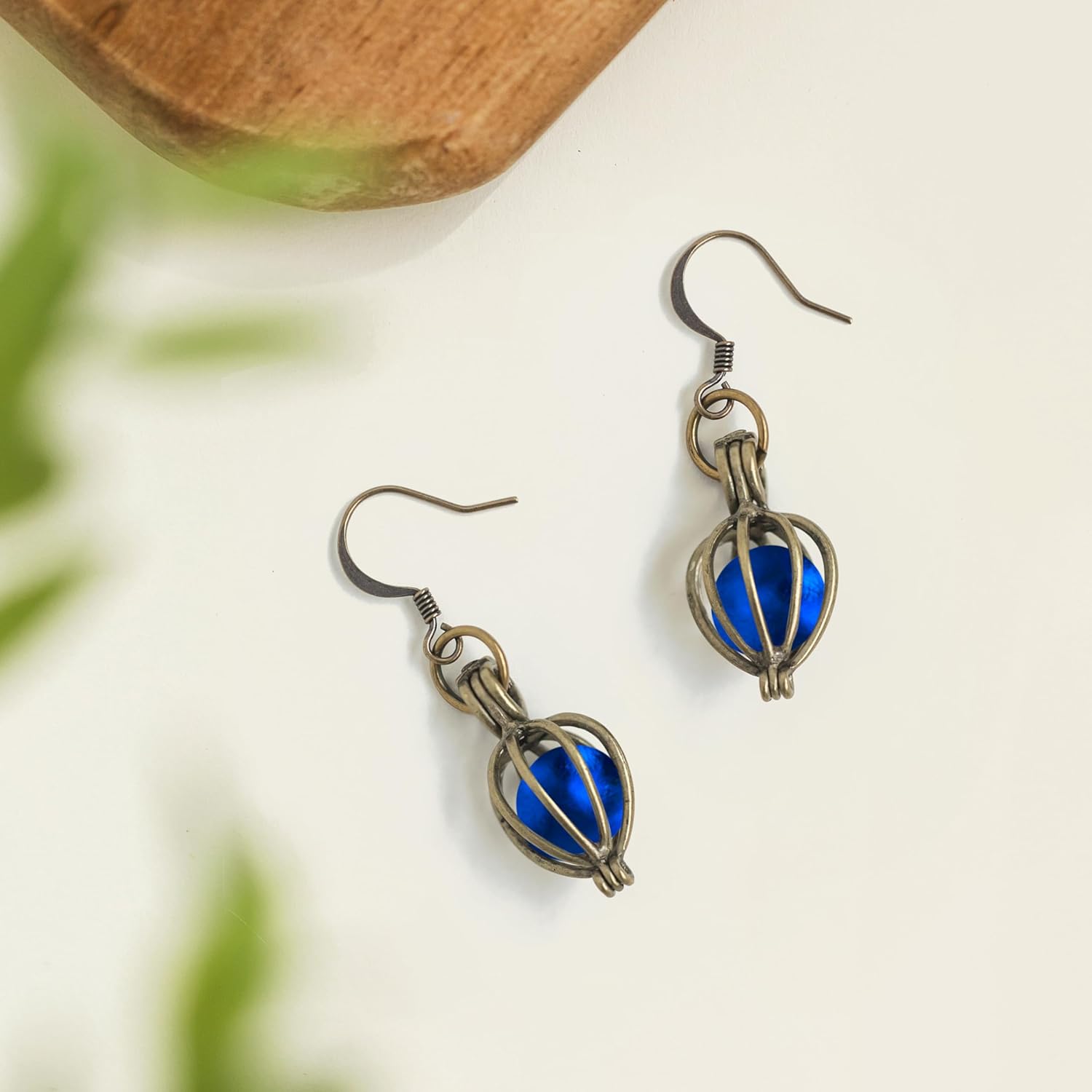 Bottled Up Designs Handmade Brass Drop Earrings, Sterling Silver, Eco Friendly, Recycled Vintage Bottles, Made in USA, Birthday Gifts, Mothers Day, Women, Anniversary - Image 5