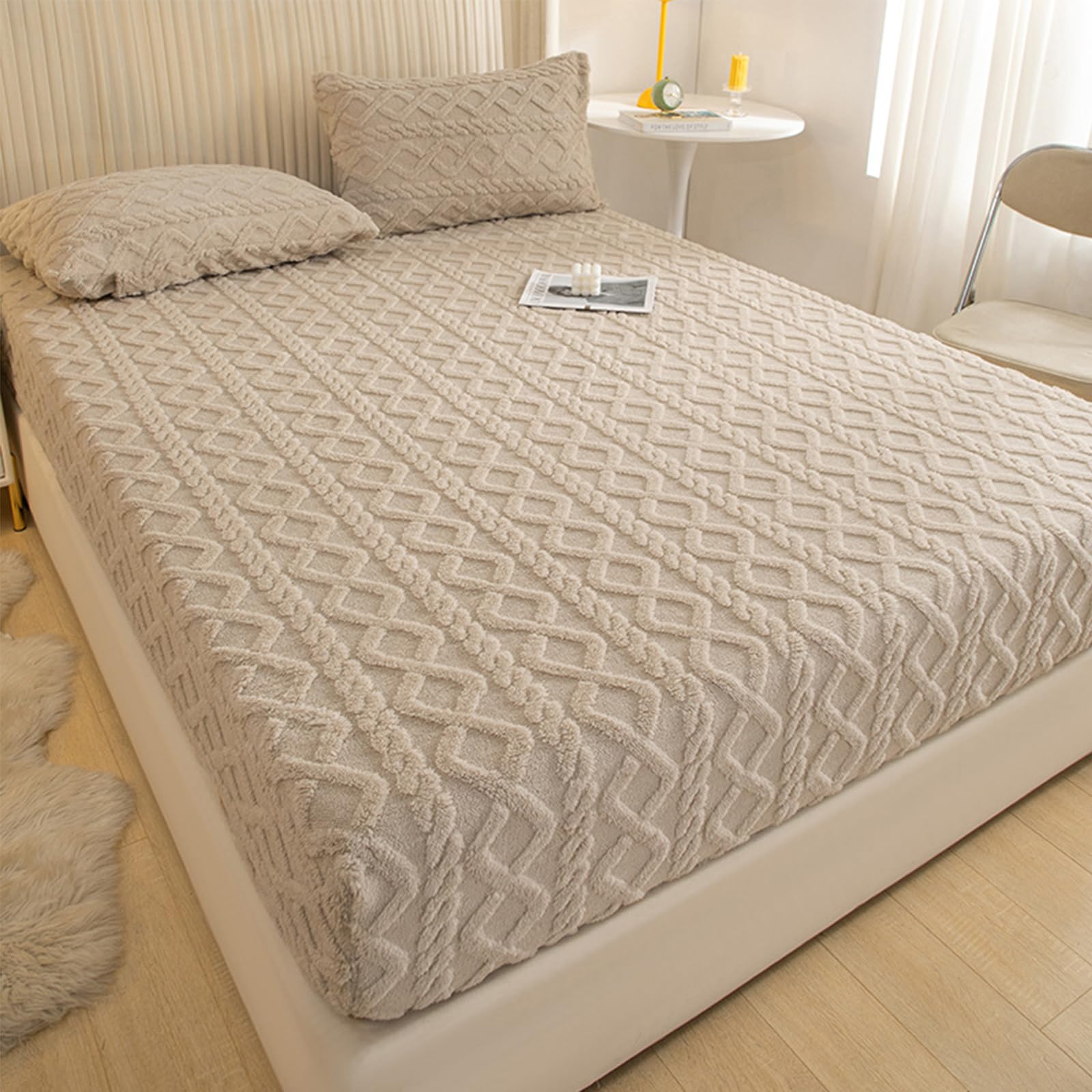 Elastic Bed Sheets, Elastic Bed Sheets Queen Size, Elastic Bed Sheets Purchase,Elastic Bedsheets Queen Size Bed, Elastic Bedsheet Queen (Beige,120 * 200cm)