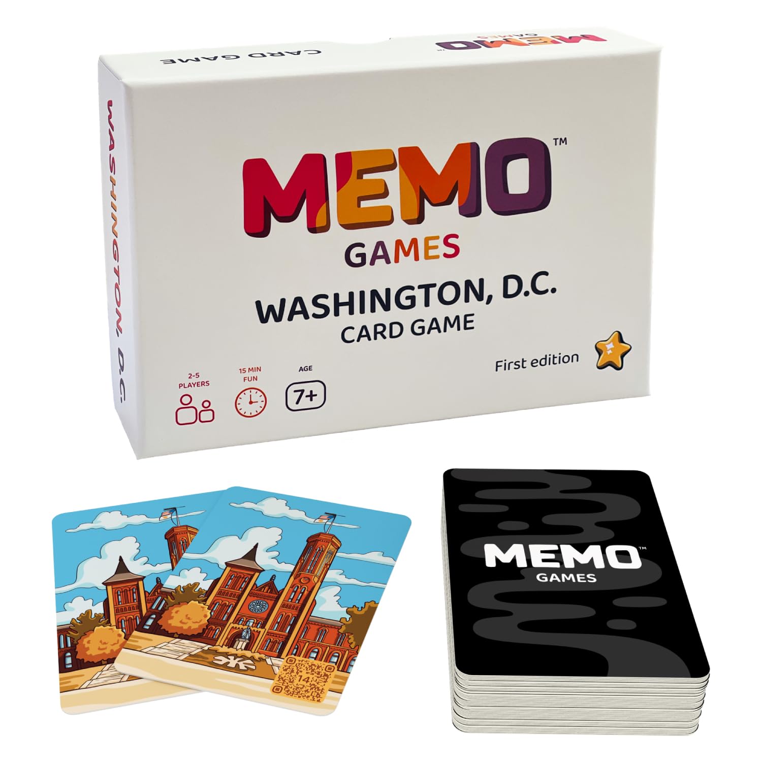 Amazon.com: MEMO Washington, D.C. Landmarks – Memory Matching Card