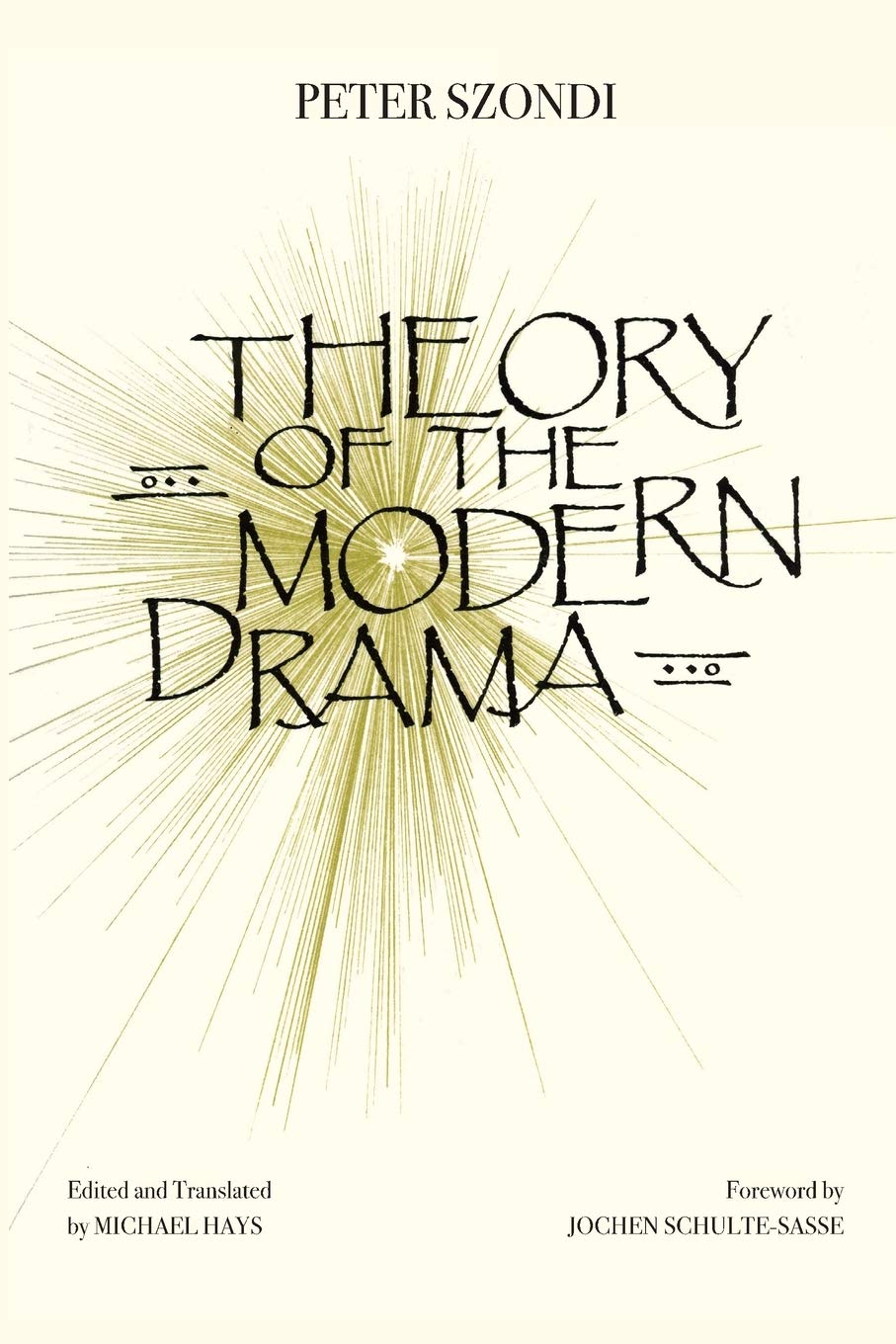 Theory of Modern Drama: A Critical Edition