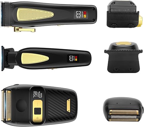 Miniatura 6 de Zeuti - Cortadora de pelo para hombre, maquinilla de afeitar eléctrica para hombres, kit profesional de corte de cabello y recortadora de hoja en T