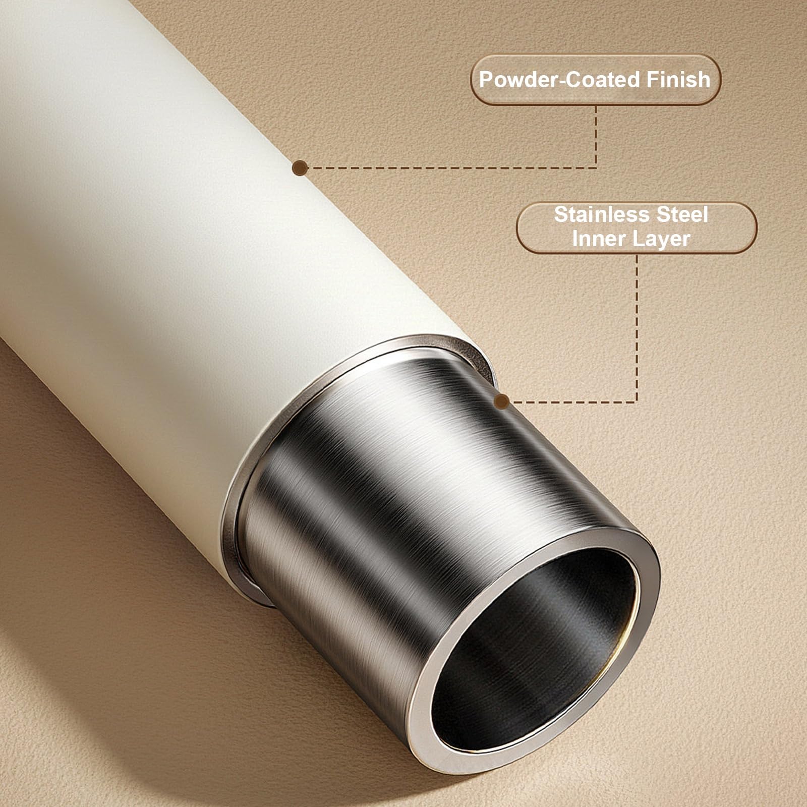 Barra Extensible Cortina Ajustable de 35 a 490 cm, Barra de Cortina Extensible Barras de Cortina Sin Taladrar con Soportes de Pared para Armarios y Lavaderos(Gray,280-350cm/110-138in)