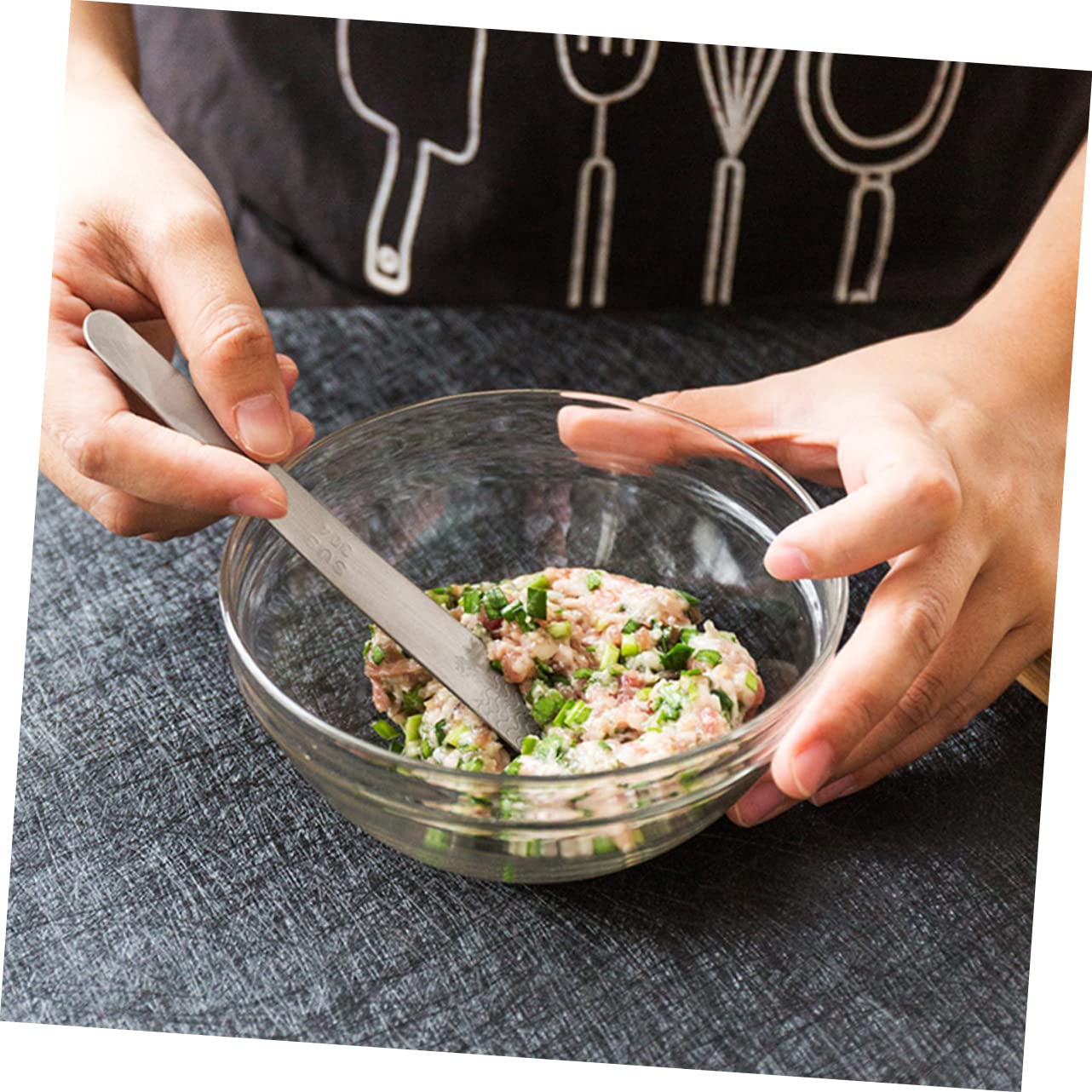 Alipis Cuencos de Vidrio para Mezclar 2 Piezas, Ensaladera