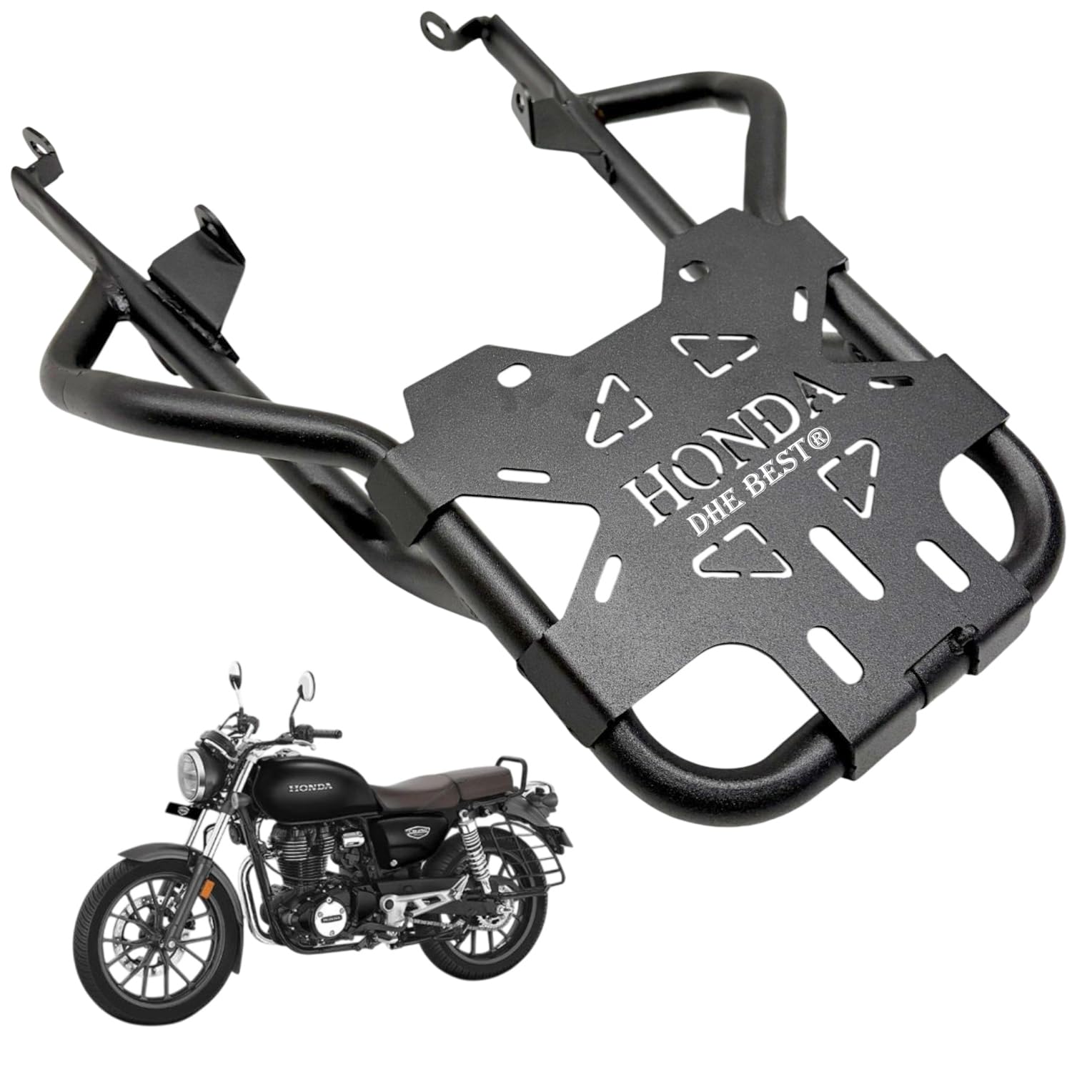 Dhe Best Back Side Top Rack Carrier Luggage Rack Touring Accessory for Hness CB 350 2025-image-27