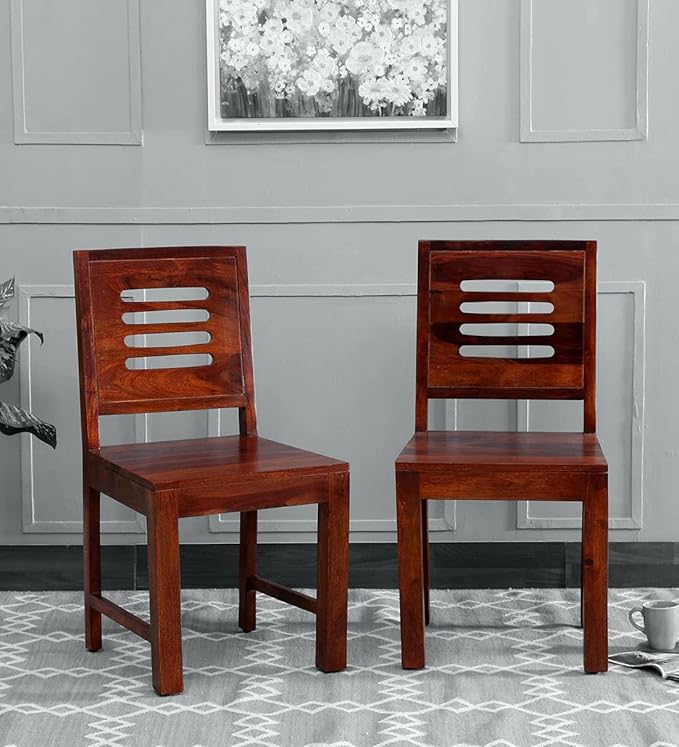 Shyam wooden customs Marin Dining Chair Set of 2 Study Chair Dining Chair & Office Chair