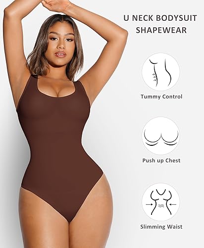 Miniatura 3 de FeelinGirl Body moldeador para mujer con control de abdomen, sin costuras, body de compresión para la vida diaria