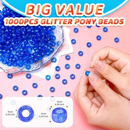 Vista 66 de 1000 cuentas de poni de caramelo de macarrón, cuentas para manualidades, cuentas para el cabello, suministros para cuentas, cuentas para hacer joyas