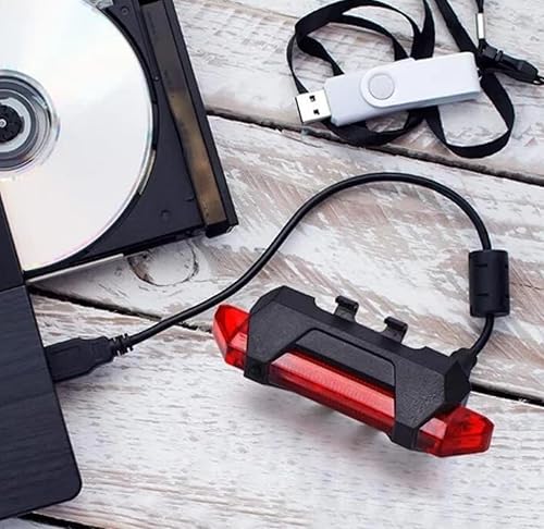 Miniatura 6 de 2 Unidades USB recargable LED bicicleta faro bicicleta delantera trasera luz de ciclismo