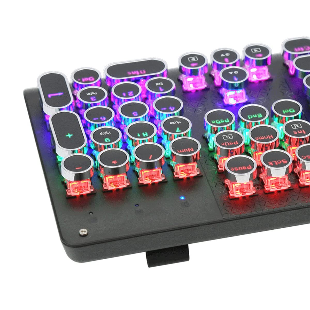 Gaming-Tastatur und -Maus, kabelgebunden, mechanische Gaming-Tastatur, 104 Tasten, Anti-Ghosting-LED-Hintergrundbeleuchtung für Gamer, Laptop, Computer/369