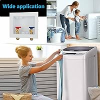 Vista 5 de LI-550-11 - Caja de salida para lavadora a presión para conectar con drenaje central, entrada de 1/2 pulgada para conectar x salida de rosca macho