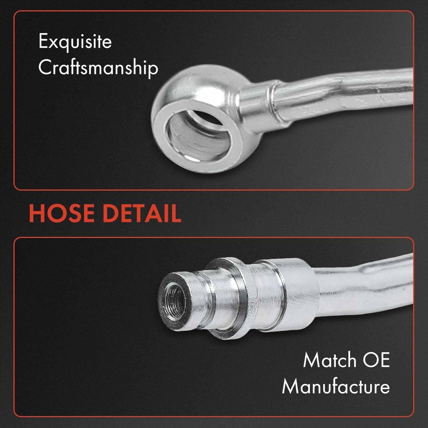 A-Premium Power Steering Pressure Hose Line Assembly Compatible with Mercedes-Benz R350 2006-2011, ML350 2006-2011, with O-ring & Washer, Pump To Rack