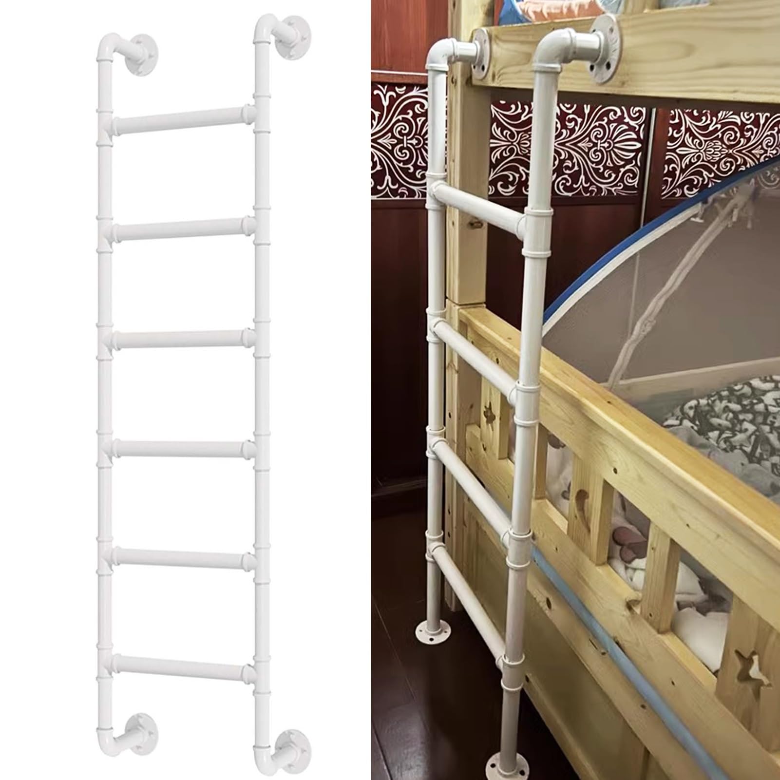 Échelle de lit superposé murale 175cm ultra robuste 150kg