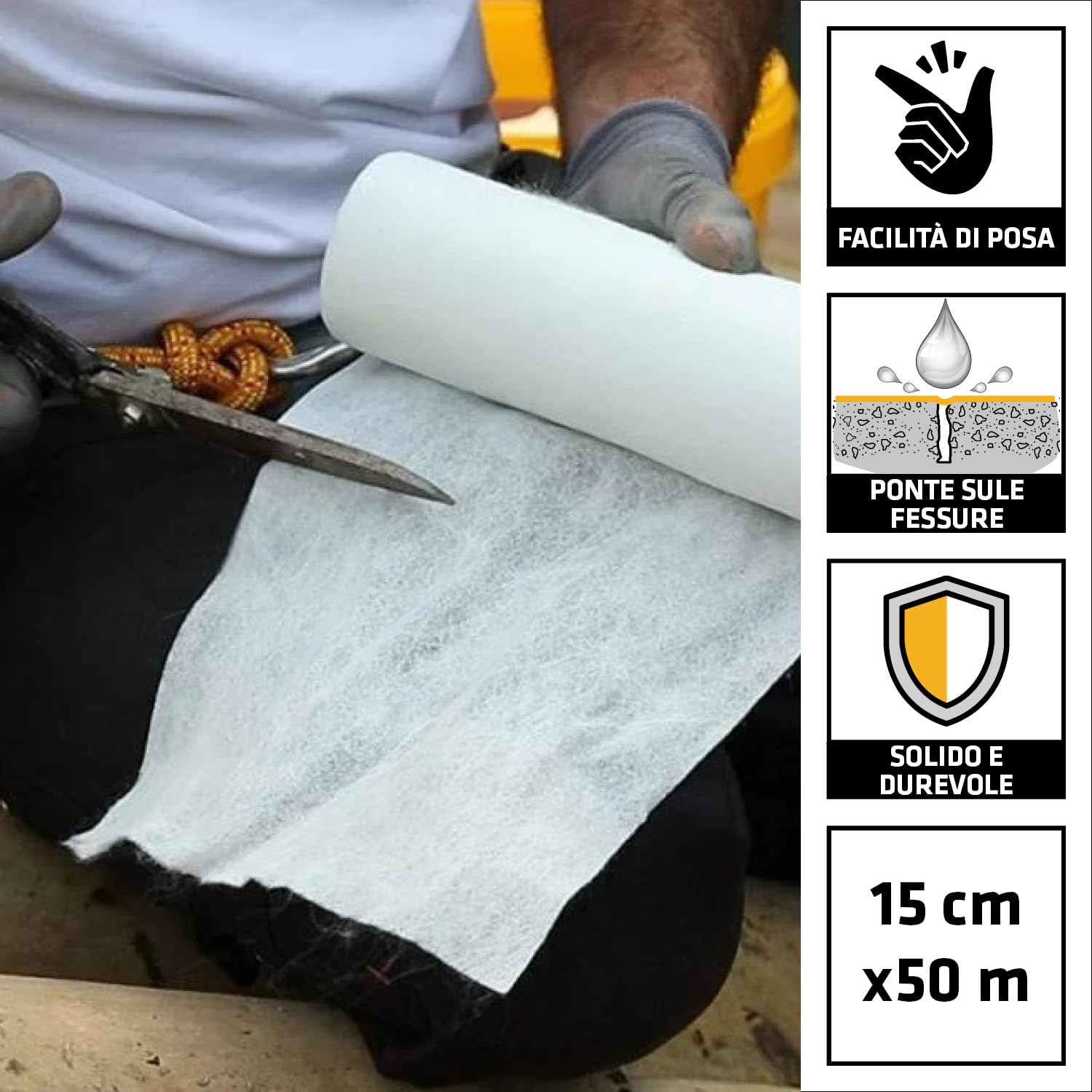 SIKA - Garza di rinforzo pesante - SikaFlexitape Heavy - 15cm x 50m