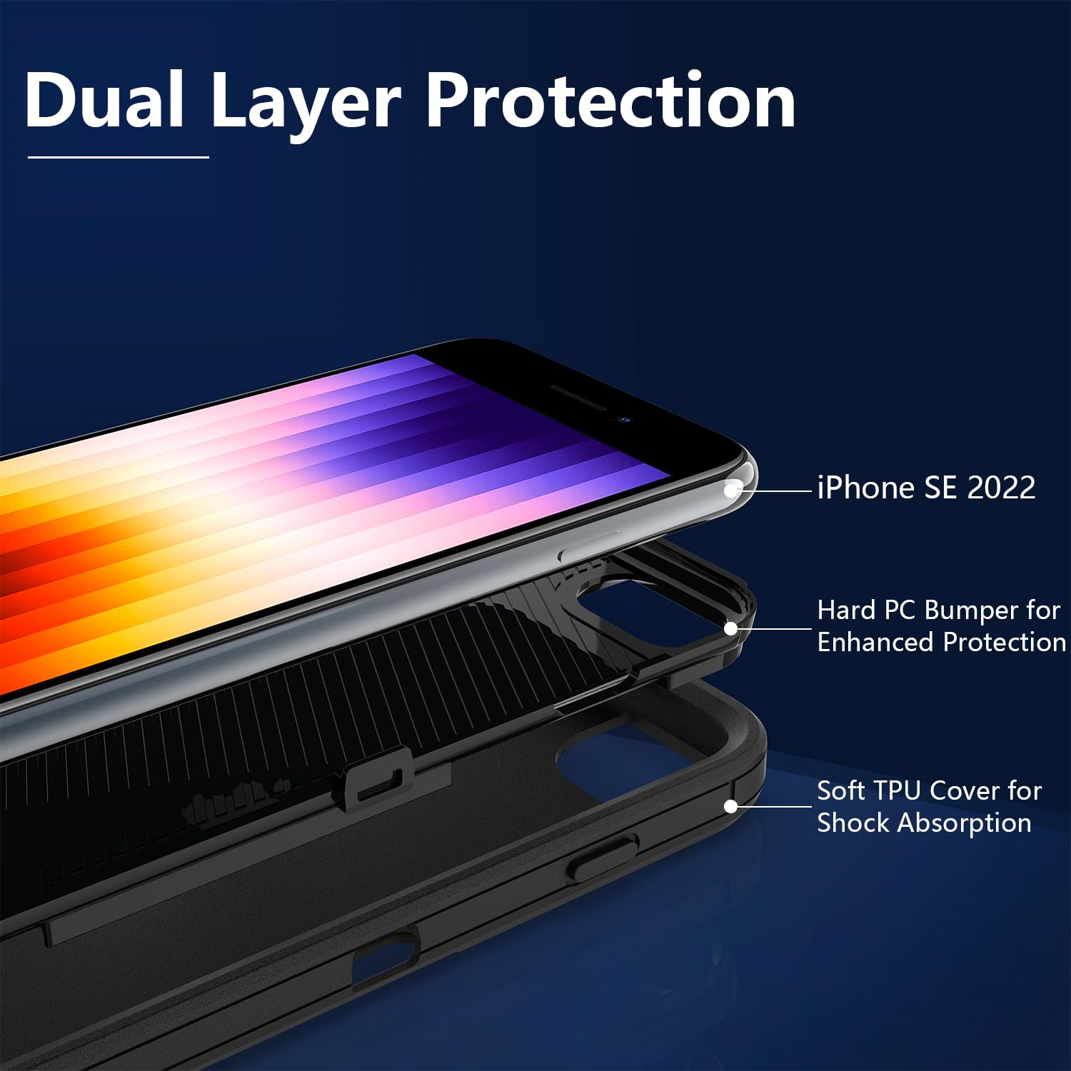 ZX Zenixy for iPhone SE Case 2022/3rd/2020/2nd Gen, iPhone 8