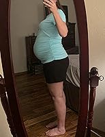 Vista 2 de Peauty Women's Maternity Side Ruched Shirts Salvia