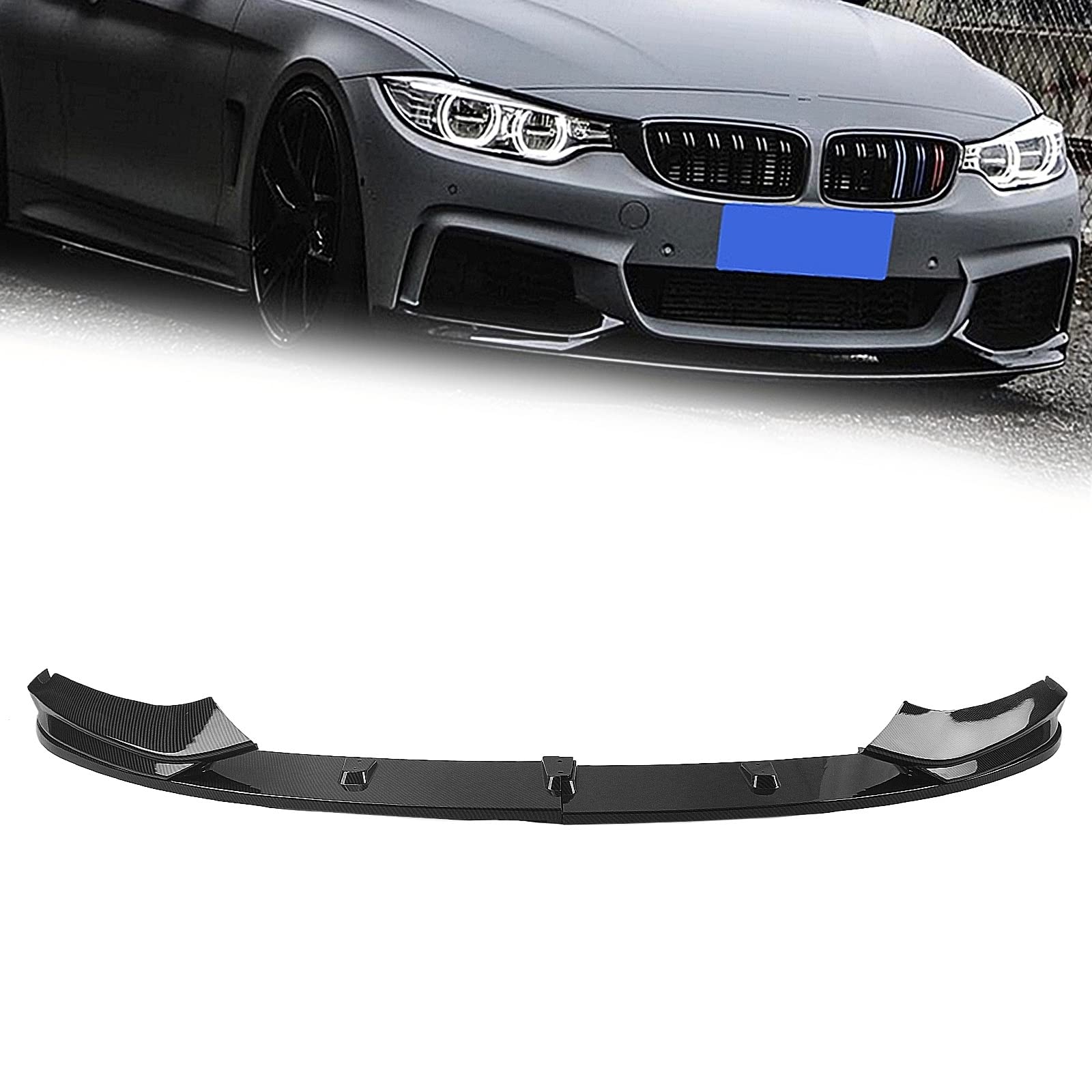 Lèvre lame pare-chocs avant carbone pour splitter becquet inférieur BMW F32 F33 F36