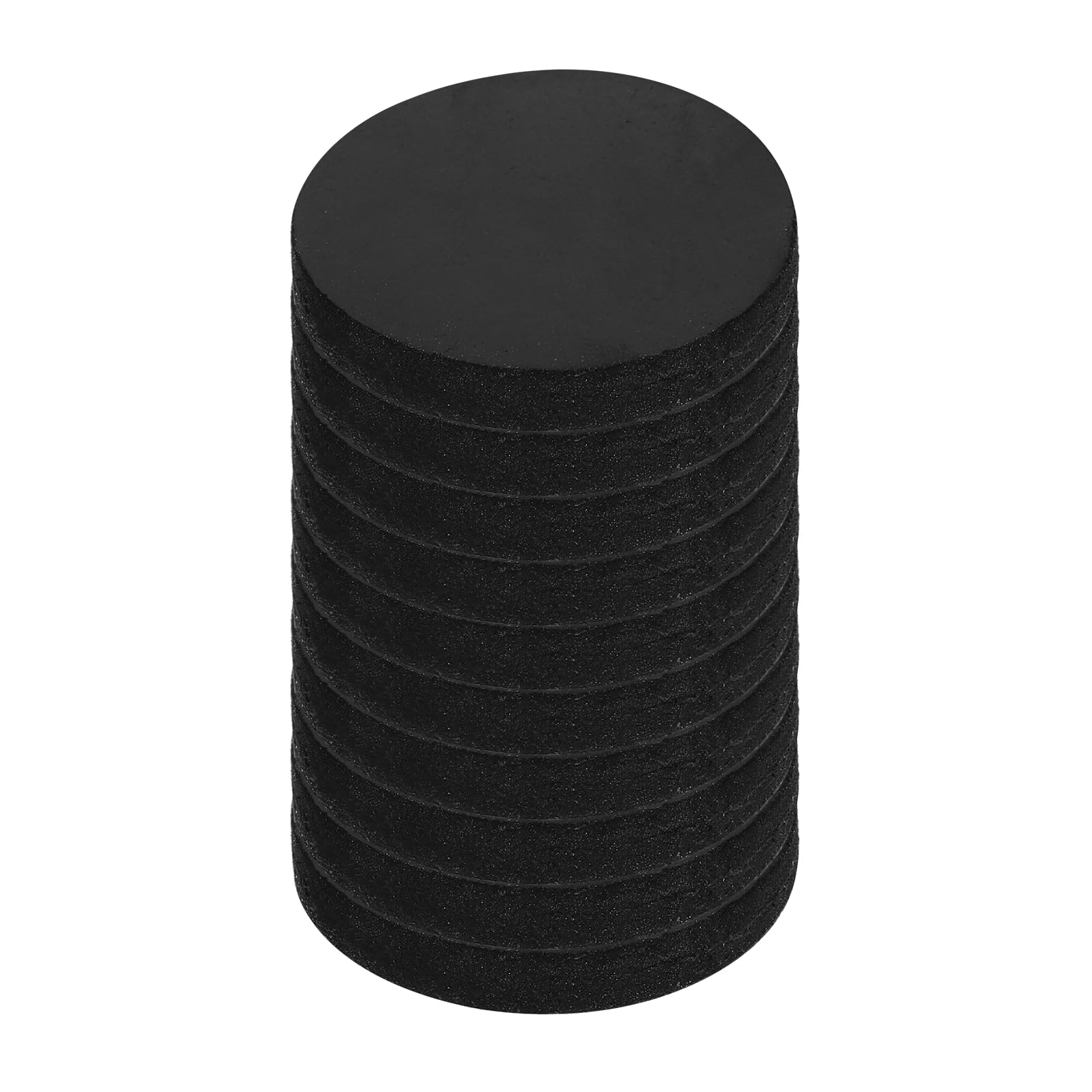 sourcing map 10Pcs Non Slip Furniture Pads, 30x4mm Self Adhesive Round Rubber Furniture Grippers, Floor Protector for Chair Table Legs, Hardwood Floors and Home Appliances, Black