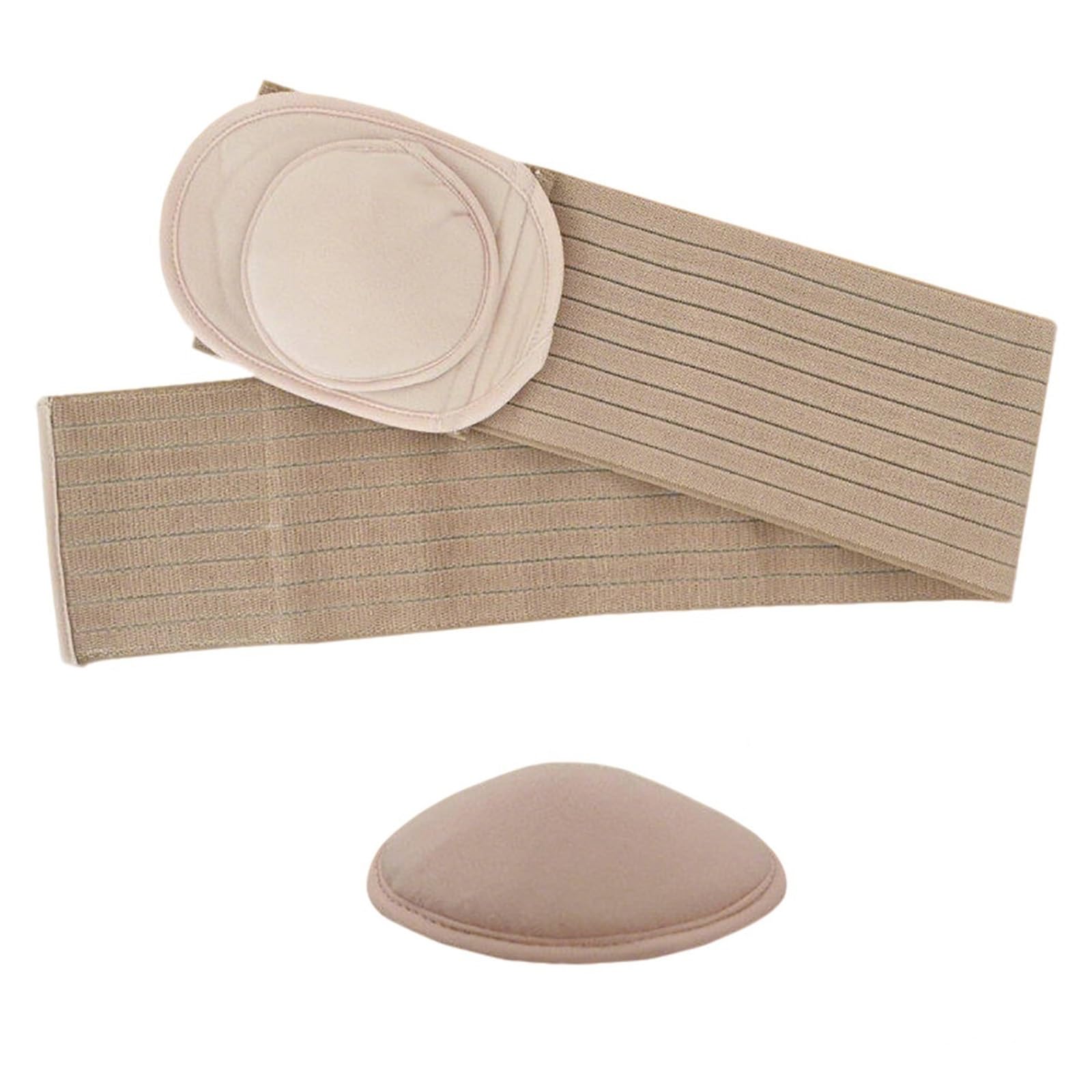 Fascia Ernia Ombelicale, Cintura per Ernia Ombelicale per Donne e Uomini, Fascia Addominale per Uomini con Cuscinetto di Compressione Rimovibile(Medium)