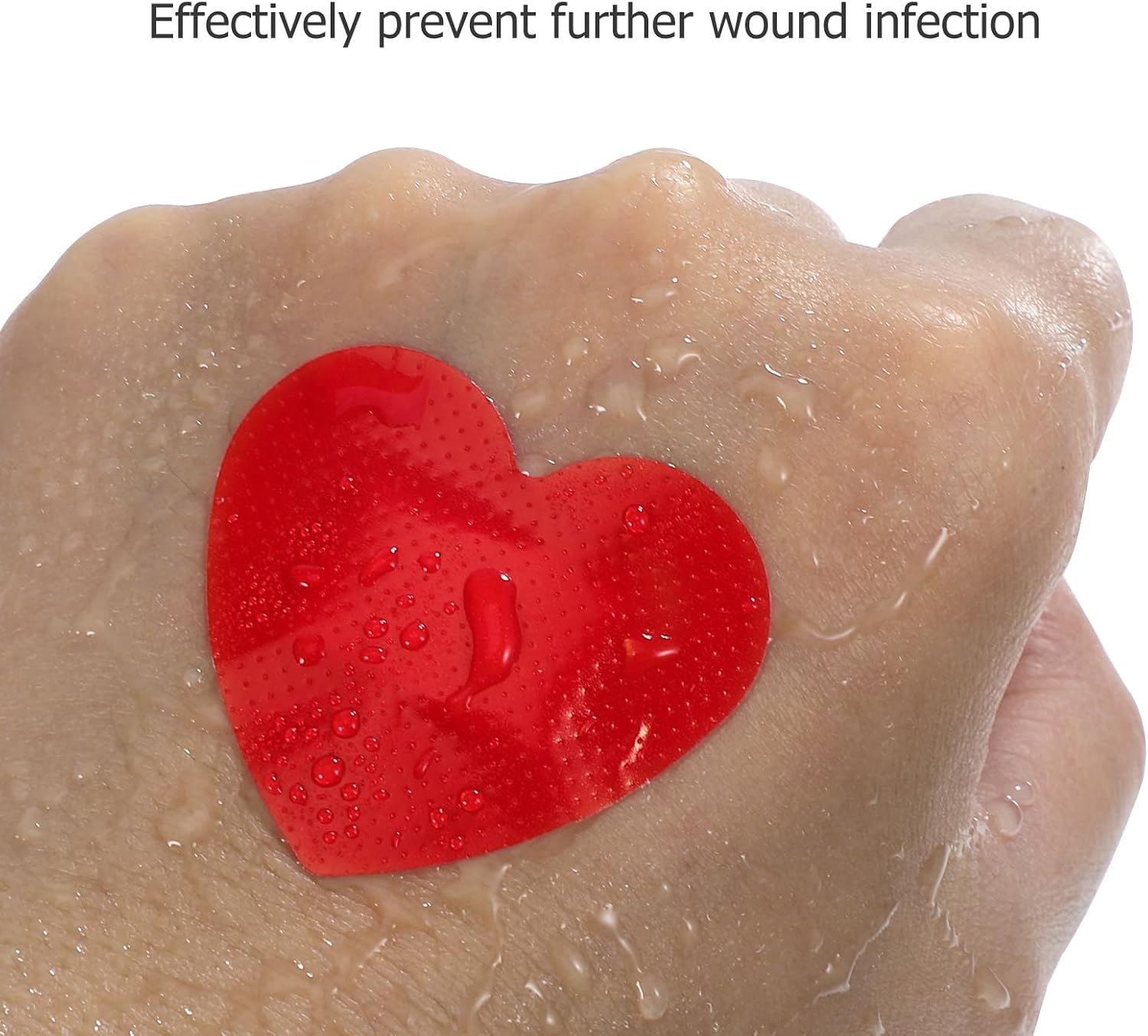 Heart-Shaped Bandages - 25Pcs Waterproof Adhesive Patches - Portable Variety Pack - Bulk for Outdoor Care