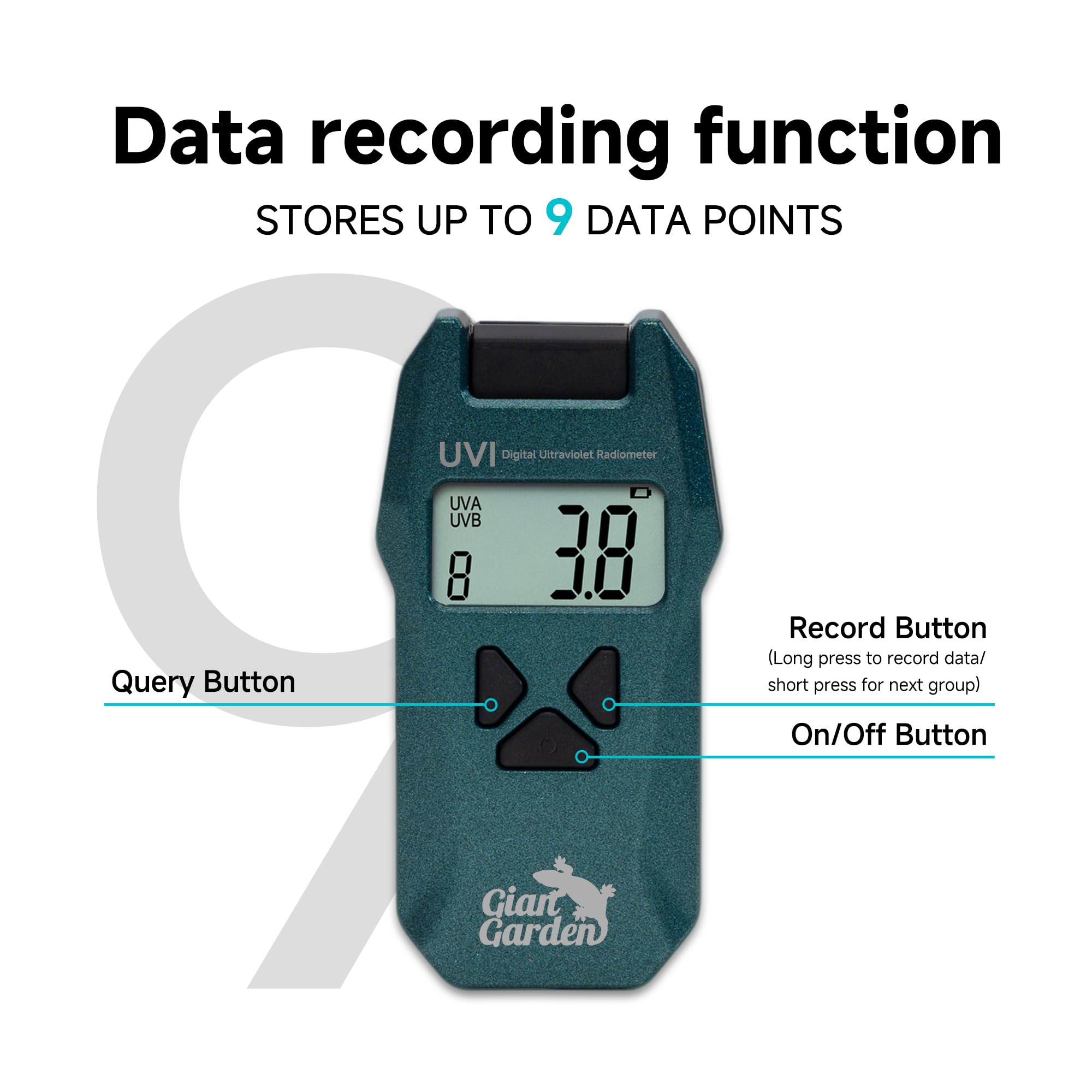 Giangarden Reptile UVI Radiometer – Smart Data Logging UV Light