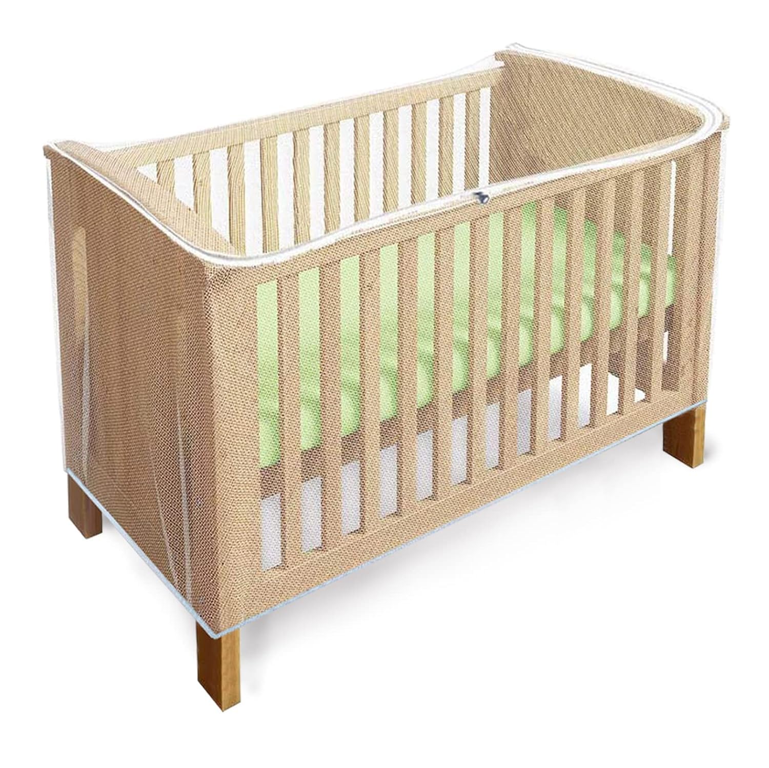 Mosquito net for baby bed, mosquito net for babies, canopy bed, insect protection for cot, fine mesh mosquito net for baby beds, travel bed, insect protection universal,White,135 * 60 * 90cm