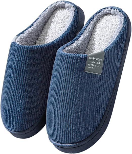 RUITOTP Pantoufles d'Intérieur Hiver avec Semelle à Mémoire de Forme et Doublure Molletonnée