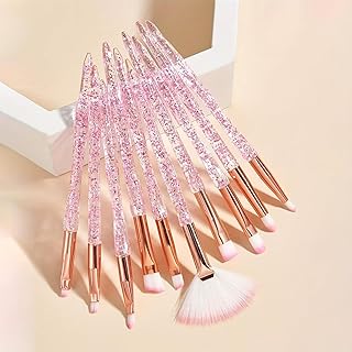 Juego de 10 brochas de maquillaje de cristal ...