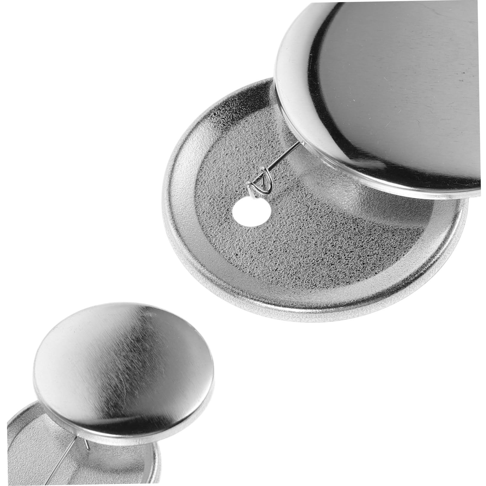COHEALI 200 Set Kit per Spille Bottone Rotonde in Ferro 32mm Spilla Resistente e Fissaggio Sicuro per Progetti Artigianali Fai da Te