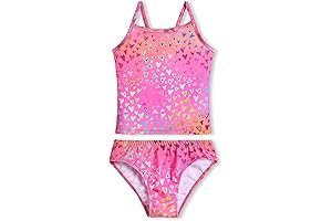 Girls Tankinis Two Pieces Swimsuits Hawaiian Beach Sport Bathing Suit Set (2-12 Years)