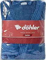 Roupão Masculino Quimono Manga 3/4 Dohler Azul