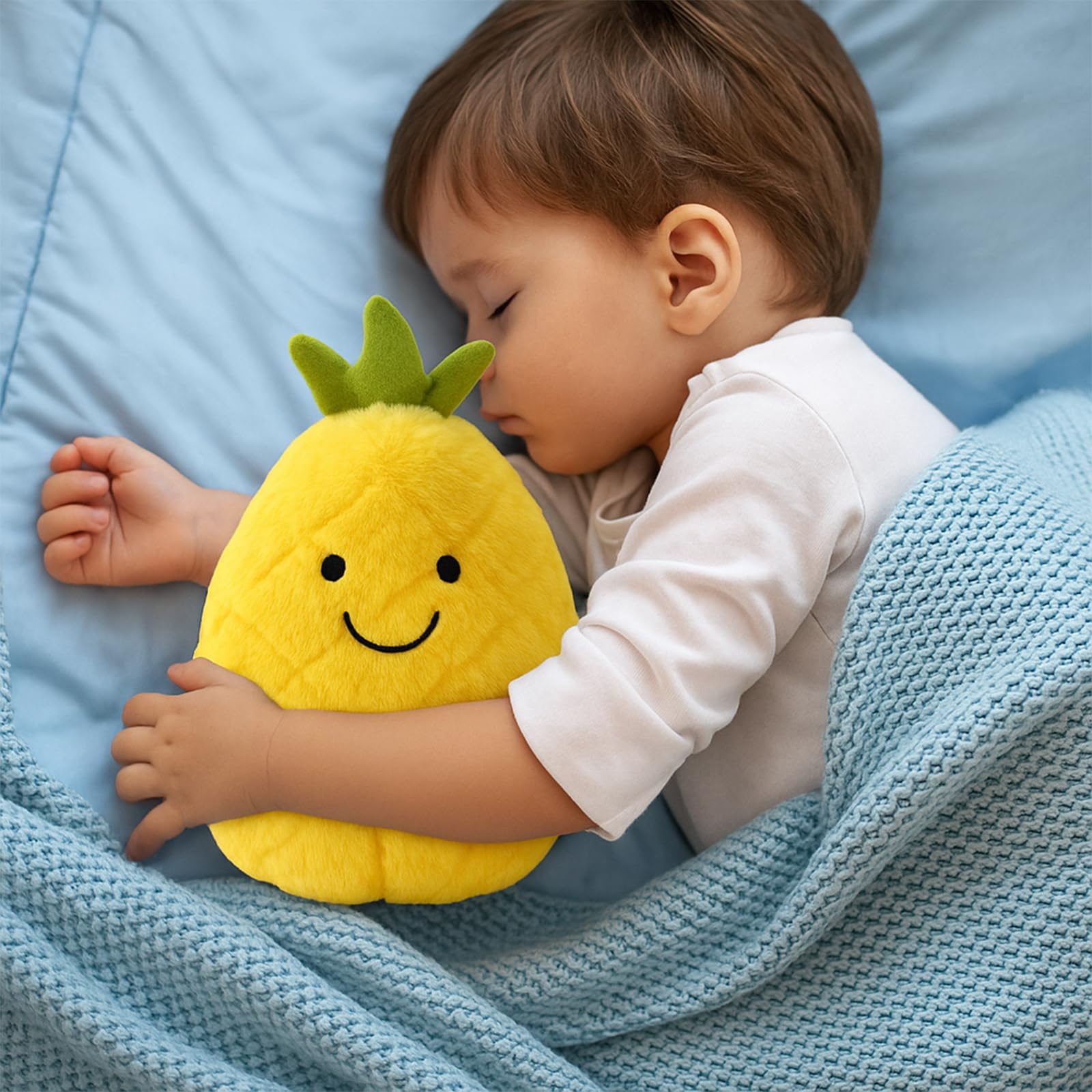Peluche, Peluche di frutta da 25 cm, morbido cuscino ananas e zucca con(Durian)